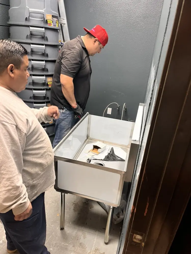 Commercial plumbing and sink installation in Kenilworth